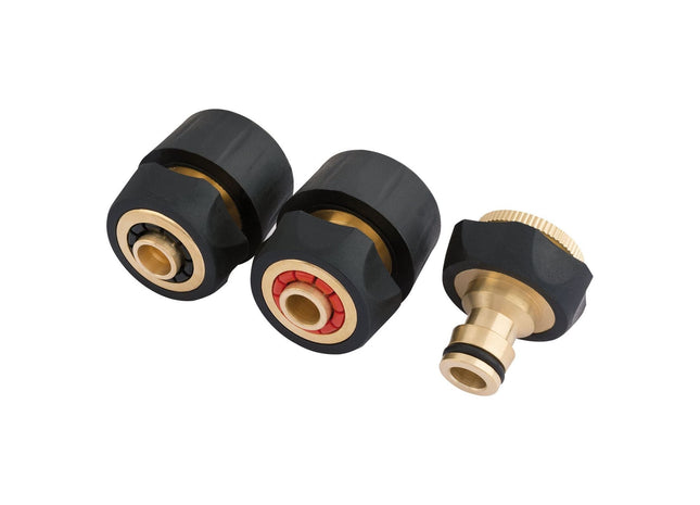 Draper Brass and Rubber Hose Connector Set (3 Piece) 24529 Draper - Town Tools 