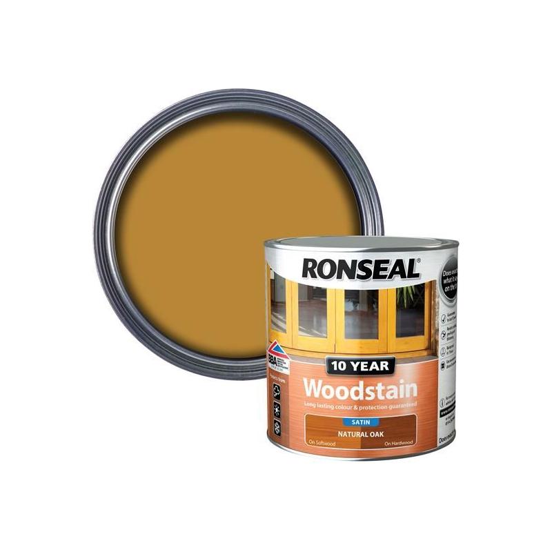 Ronseal 10 Year Woodstain Natural Oak 2.5 litre Ronseal - RockBottom Nothampton