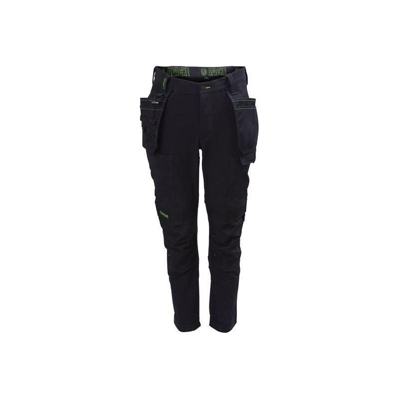 Apache Calgary Black Stretch Holster Trousers Waist 38in Leg 29in Apache - RockBottom Northampton 