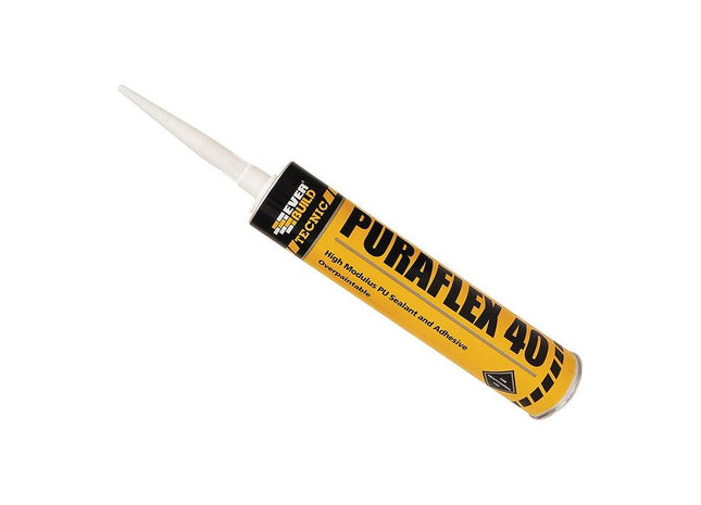 Everbuild Sika Industrial Puraflex 40 Sealant Black 300ml Everbuild Sika - RockBottom Northamptin