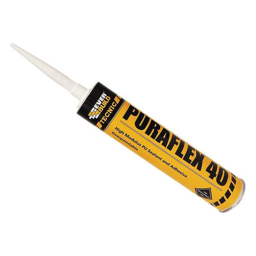 Everbuild Sika Industrial Puraflex 40 Sealant Black 300ml Everbuild Sika - RockBottom Northamptin