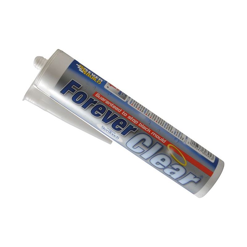 Everbuild Sika Forever Clear Sealant 295ml Everbuild Sika - RockBottom Northamptin