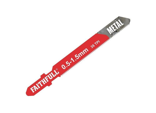 Faithfull Metal Cutting Jigsaw Blades Pack of 5 T118G Faithfull - RockBottom Northampton