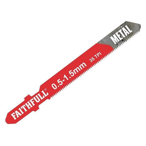Faithfull Metal Cutting Jigsaw Blades Pack of 5 T118G Faithfull - RockBottom Northampton