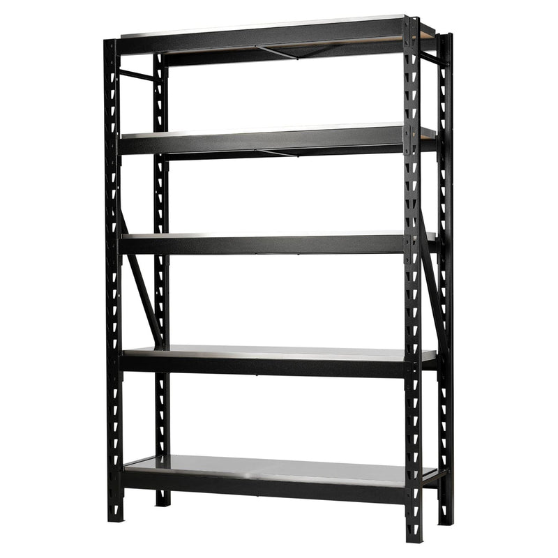 Bunker 22 Piece Modular 5 Tier Racking with Stainless Steel Shelving, 1500mm Draper - Town Tools