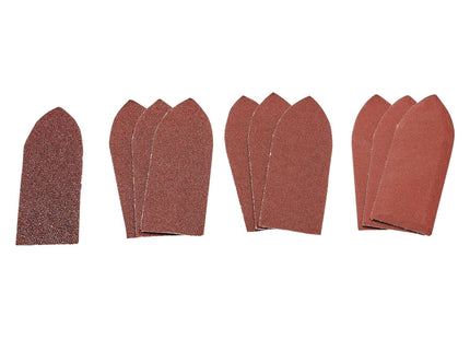 Draper Assorted Hook and Loop Aluminium Oxide Sanding Sheets, 32 x 92mm (Pack of Draper - Town Tools 