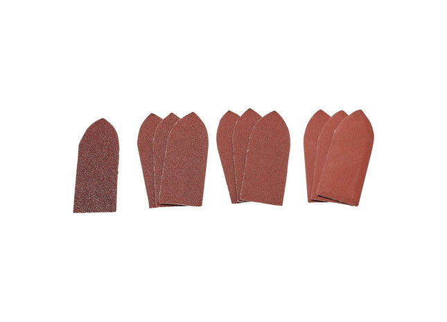 Draper Assorted Hook and Loop Aluminium Oxide Sanding Sheets, 32 x 92mm (Pack of Draper - Town Tools 