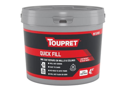 Toupret Quick Fill (Interior) - 4 litre Toupret - RockBottom Northampton