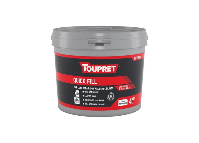 Toupret Quick Fill (Interior) - 4 litre Toupret - RockBottom Northampton