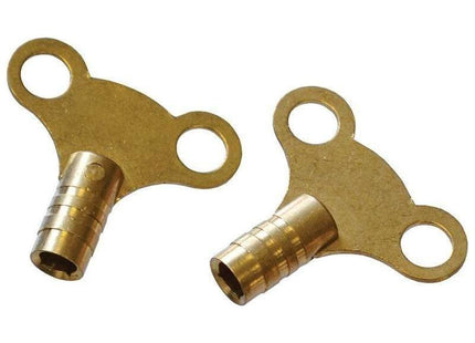 Faithfull Radiator Keys - Brass (Pack of 2) Faithfull - RockBottom Northampton
