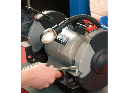 Draper Heavy Duty Bench Grinder with Worklight, 200mm, 550W 05097 Draper - Town Tools 