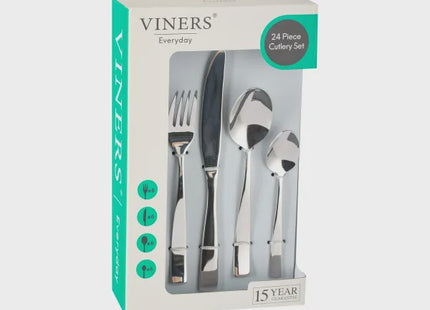 VIN EVERYDAY PURITY 18/0 24PC CUTLERY SET