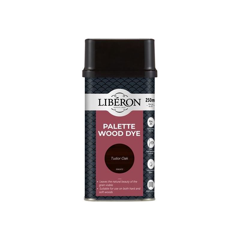 Liberon Palette Wood Dye Tudor Oak 250ml Liberon - RockBottom Northampton