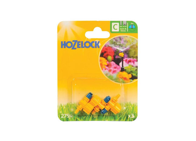 Hozelock 2794 Adjustable 180° Micro Spray Jet (Pack 3) Hozelock - RockBottom Northampton