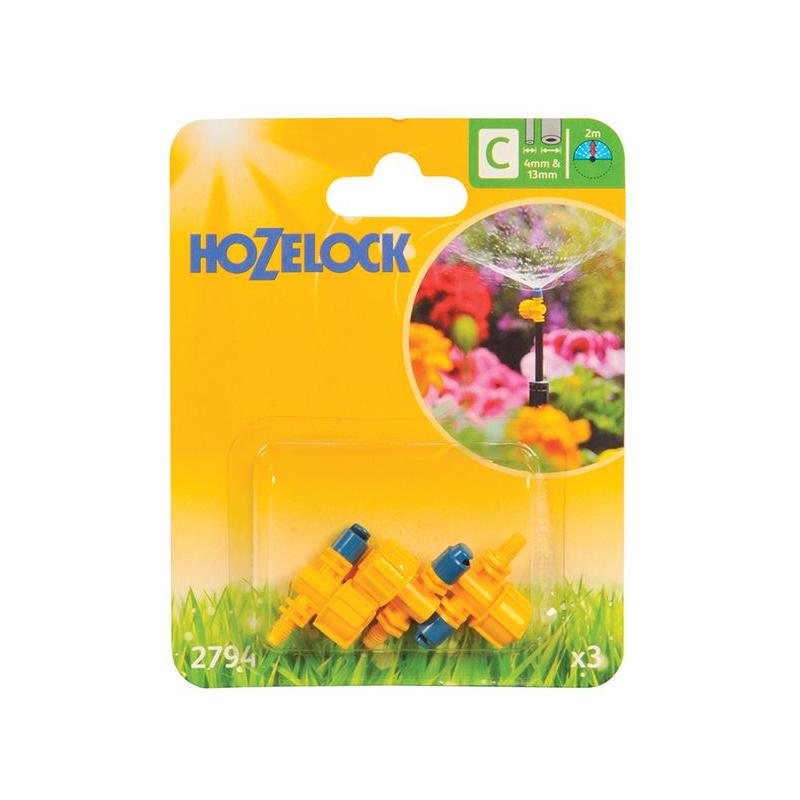 Hozelock 2794 Adjustable 180° Micro Spray Jet (Pack 3) Hozelock - RockBottom Northampton