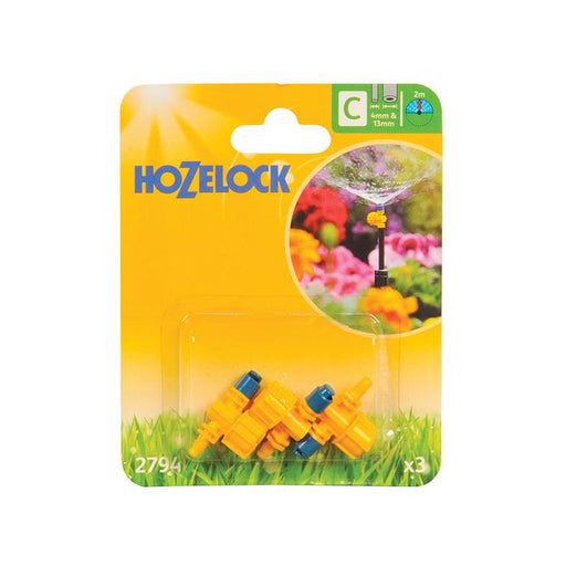 Hozelock 2794 Adjustable 180° Micro Spray Jet (Pack 3) Hozelock - RockBottom Northampton