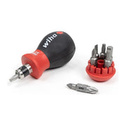 Wiha Magnetic SoftFinish® Stubby Screwdriver with Bit Magazine (PH, PZ) Wiha - RockBottom Northampton