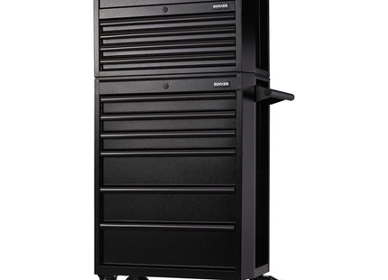 Draper Bunker 10 Drawer Combined Roller Cabinet and Tool Chest, 26", Black Draper - Town Tools
