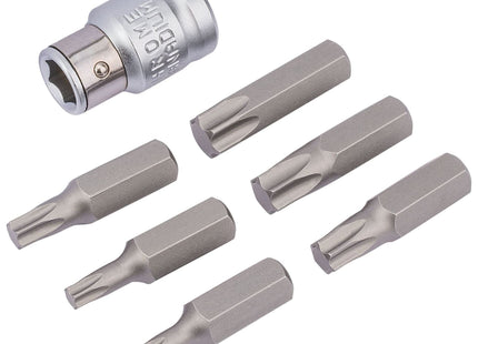 Draper TX-STAR Bit and Bit Holder Set, 3/8" Sq. Dr. (7 Piece) 83561 Draper - Town Tools 