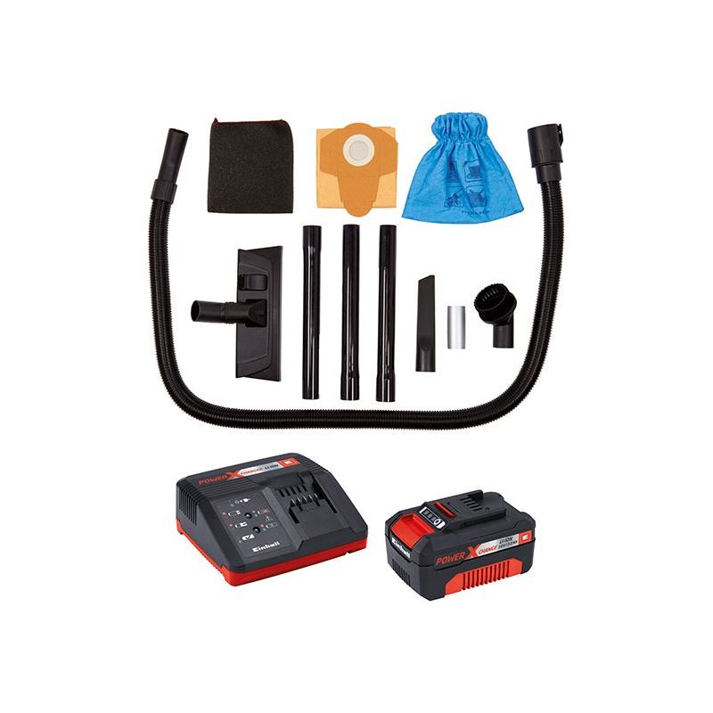 Einhell TC-VC 18/20 Li Power X-Change Cordless Wet & Dry Vacuum 18V 1 x 3.0Ah Li-ion Einhell - RockBottom Northamptin