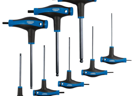 Draper Expert Soft Grip Metric Hex & Ball End T-Handle Key Set (8 Piece) Draper - Town Tools 