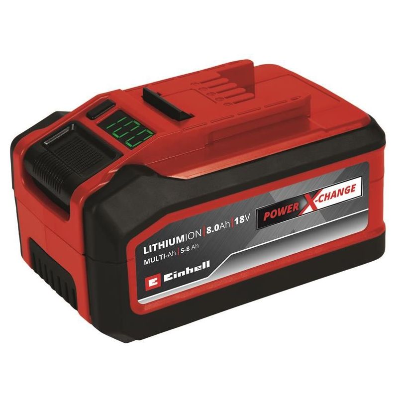 Einhell Power X-Change Multi-Ah Battery 18V 5.0-8.0Ah Li-ion Einhell - RockBottom Northamptin