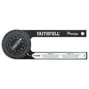 Faithfull Prestige Mitre Saw Protractor Black Aluminium Faithfull - RockBottom Northampton