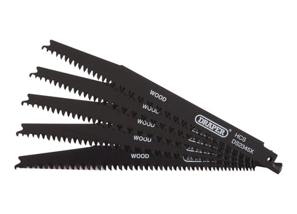 Draper Reciprocating Saw Blades for Wood and Plastic Cutting, 200mm, 6-10tpi (Pa Draper - Town Tools 