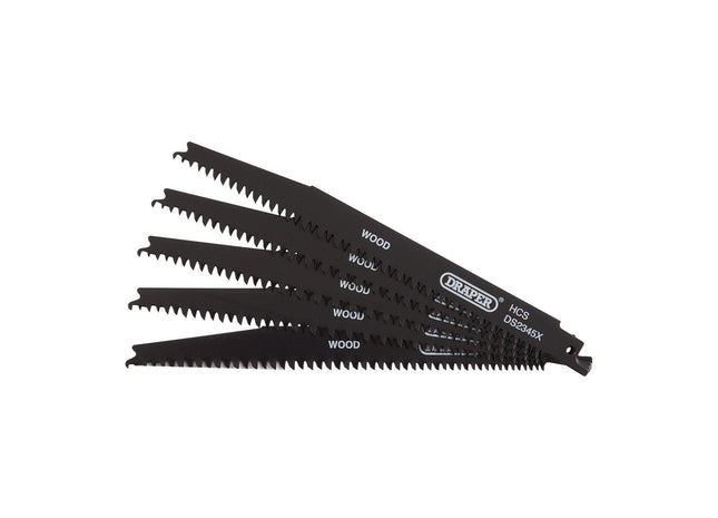 Draper Reciprocating Saw Blades for Wood and Plastic Cutting, 200mm, 6-10tpi (Pa Draper - Town Tools 