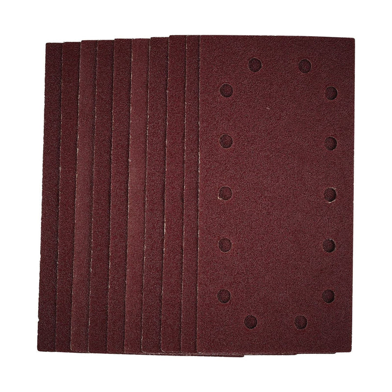 Draper 1/2 Sanding Sheets with Hook and Loop, 115 x 230mm, 40 Grit (Pack of 10) Draper - Town Tools 