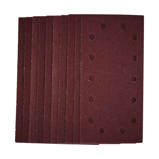 Draper 1/2 Sanding Sheets with Hook and Loop, 115 x 230mm, 40 Grit (Pack of 10) Draper - Town Tools 