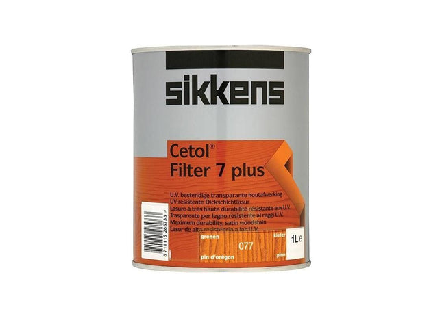 Sikkens Cetol Filter 7 Plus Translucent Woodstain Pine 1 litre Sikkens - RockBottom Nothampton