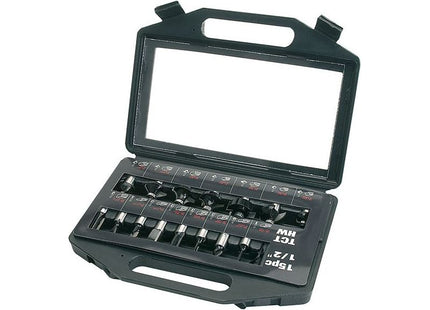 Trend SET/SS9TC 1/2in TCT Router Bit Starter Set, 15 Piece Trend - RockBottom Northampton