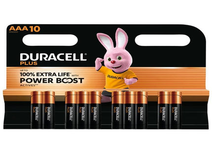 Duracell AAA Cell Plus with Power Boost Batteries (Pack 10) Duracell - RockBottom Northampton