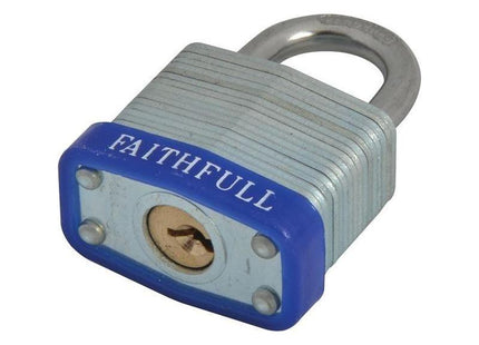 Faithfull Laminated Steel Padlock 30mm 3 Keys Faithfull - RockBottom Northampton