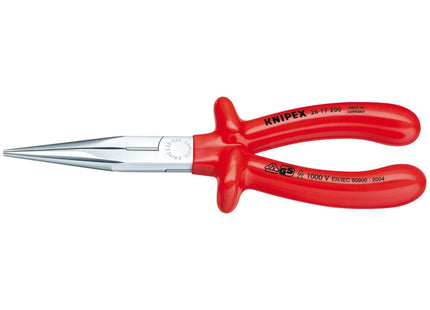 Draper Knipex 26 17 200 Fully Insulated Long Nose Pliers, 200mm 21454 Draper - Town Tools 