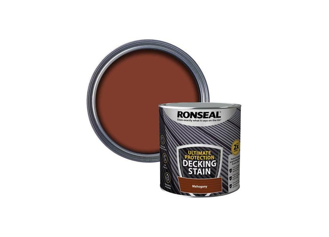 Ronseal Ultimate Protection Decking Stain Rich Mahogany 2.5 litre Ronseal - RockBottom Nothampton