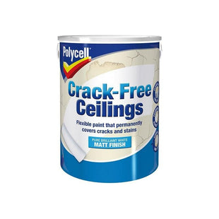 Polycell Crack-Free Ceilings Smooth Matt 5 litre Polycell - RockBottom Nothampton