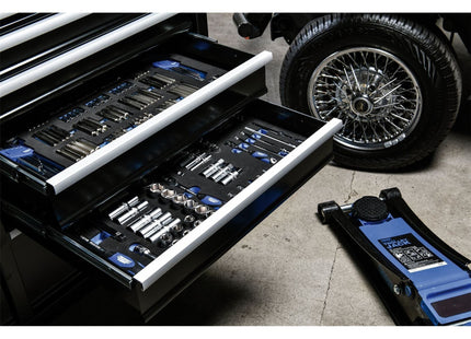 Draper Soft Grip Socket Set in Full Plus Drawer EVA Insert Tray, 1/4", 3/8" & 1/ Draper - Town Tools 