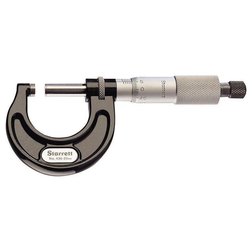 Starrett 436.1MXRL-50 Outside Micrometer 25-50mm Graduation 0.01mm Starrett - RockBottom Nothampton