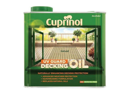 Cuprinol UV Guard Decking Oil Natural 2.5 litre Cuprinol - RockBottom Northampton