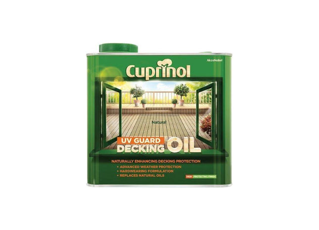 Cuprinol UV Guard Decking Oil Natural 2.5 litre Cuprinol - RockBottom Northampton