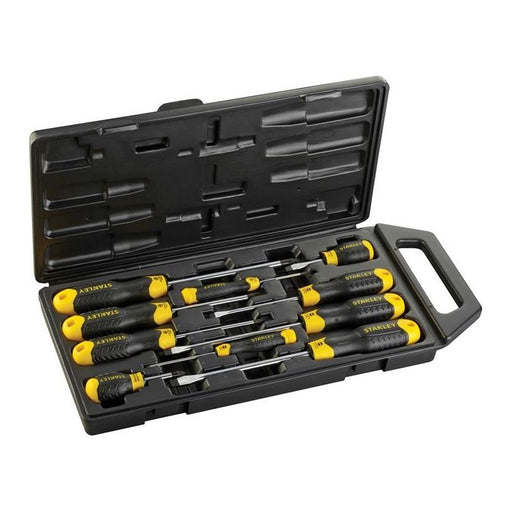 Stanley® Hand Tools Cushion Grip Screwdriver Set, 10 Piece STANLEY® Hand Tools - RockBottom Nothampton