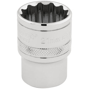 Draper HI-TORQ 12 Point Socket, 1/2" Sq. Dr., 21mm 33290 Draper - Town Tools 
