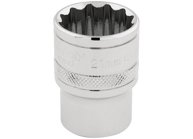 Draper HI-TORQ 12 Point Socket, 1/2" Sq. Dr., 21mm 33290 Draper - Town Tools 