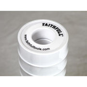 Faithfull P.T.F.E Tape 12mm x 12m White (Pack 10) Faithfull - RockBottom Northampton