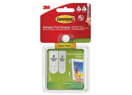 Command™ Picture Hanging Strips Set, Small & Medium (Pack 12) Command™ - RockBottom Northampton