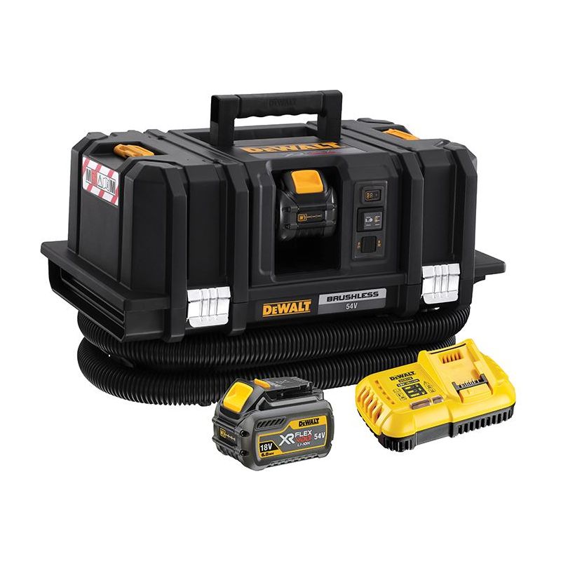 Dewalt Power Tools DCV586MT2 XR FlexVolt Dust Extractor 54V 2 x 2.0Ah Li-ion DeWALT Power Tools - RockBottom Northampton