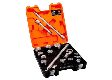 Bahco SLX17 3/4in Drive Socket Set, 17 Piece Bahco - RockBottom Northampton