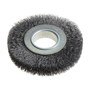 Lessmann Wheel Brush D125mm x W20-22 x 40 Bore Steel Wire 0.30 + Adaptors Set 2 Lessmann - RockBottom Northampton
